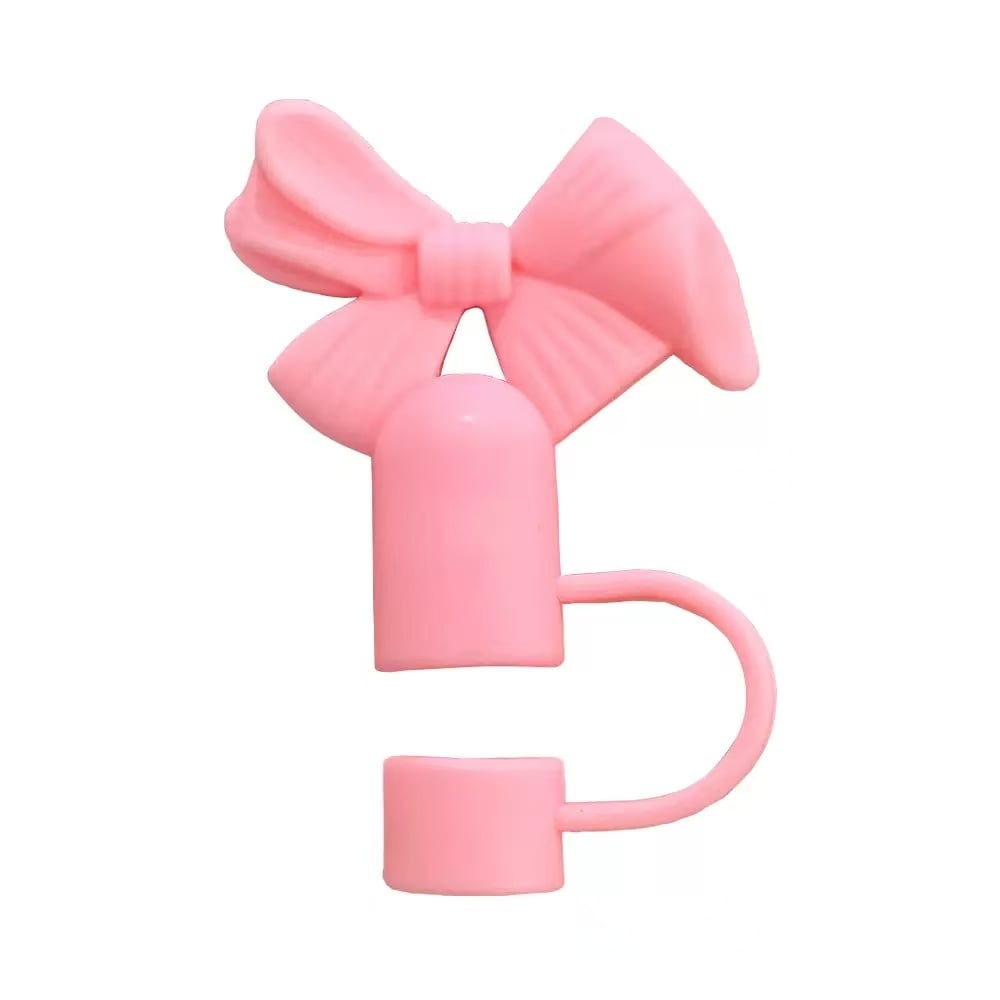 Bow Bliss Straw Charm( -4 pack )